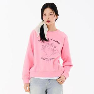 체이스컬트 HC23 여성 라글란 그래픽 맨투맨 티셔츠 FARG5163BOP