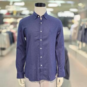 트레몰로 HC05 남성 트레몰로 네이비 긴팔  여름 마 혼방 캐주얼 남방 TRHNL5S561161