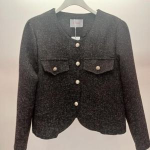 Latium HC06 크롭 카라 리스 모리 트위드쟈켓 T2621jk01B1