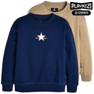 [플레이키즈프로]컨버스 키즈 로고 맨투맨 E234SW360P