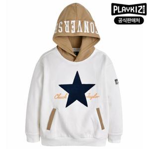 [플레이키즈프로]컨버스 키즈 레터링 후드티셔츠 E234SW389P