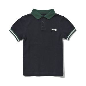 지프 키즈 배색 카라 폴로 반팔 티셔츠 KK0TSU710NA