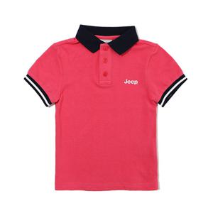 지프 키즈 배색 카라 폴로 반팔 티셔츠 KK0TSU710PK