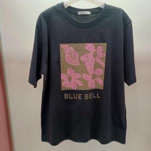 Latium HC06 국내생산 면100 블루벨 라운드 반팔 면티 T2623ts01DG