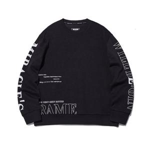 남성 소매아트웍맨투맨 ITW3TM02ABK (블랙)