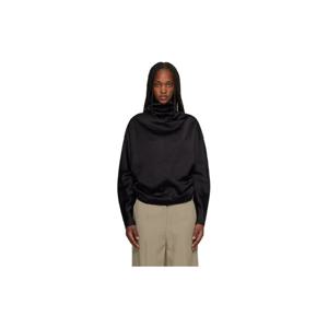 26 SS 토템 여성 블랙 카울넥 블라우스 261771F107003