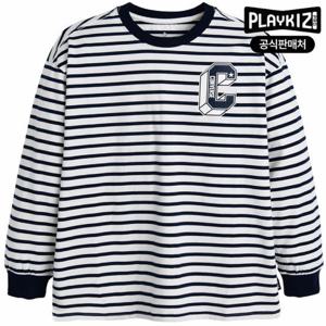 [플레이키즈프로]컨버스 키즈 스트라이프 티셔츠 E243TS353P
