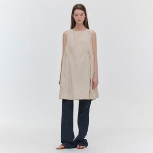 [마리끌레르] [정가79,000원] 바스락 슬리브리스 미디 원피스(MAGBOP01MBE)