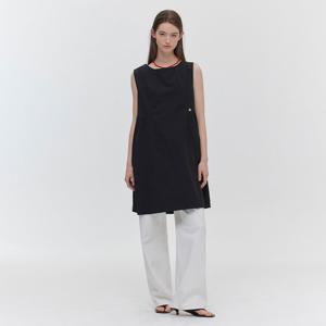 [마리끌레르] [정가79,000원] 바스락 슬리브리스 미디 원피스(MAGBOP01MBK)