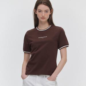 [마리끌레르] [정가49,000원] 메종 트랙 라운드 반팔 티셔츠(MAGBTS17MBR)