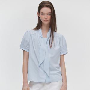 [마리끌레르] [정가79,000원] 브이넥 타이 블라우스(MAGBBL09MSB)