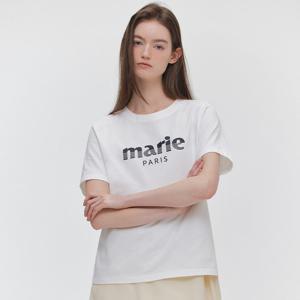 [마리끌레르] [정가49,000원] 스테이브 로고 반팔 티셔츠(MAGBTS15MWH)