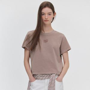 [마리끌레르] [정가49,000원] 피그먼트 에센셜 로고 반팔 티셔츠(MAGBTS14MCO)