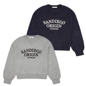 [행텐][모다부평]여성 레터링 자가드 풀오버 니트10510-140-205-