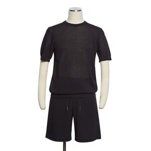 [레노마캐주얼]S/S 댄디블랙 쿨링 시스루 라운드넥 반팔 티셔츠 2종택1 RQFPKT53ANW