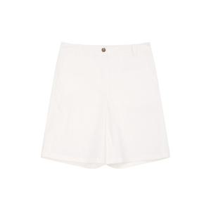 헤지스 여성 25SS 스테디셀러버뮤다화이트 슬림 숏 치노 팬츠 WSPA5BC42WT