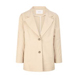 헤지스 여성 25SS 스테디셀러베이지 폴리 싱글버튼 자켓 WSJA5B302I2