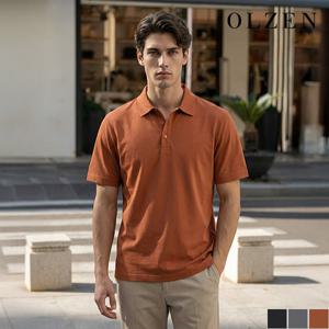 [올젠] 트위스트 코튼 카라 티셔츠 (ZOE2TT1310)