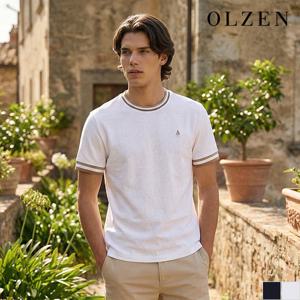 [올젠] 립배색 라운드 티셔츠 (ZOE2TR1315)