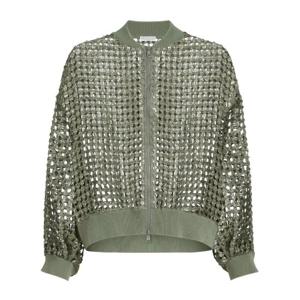 브루넬로쿠치넬리 대즐링 네트 자수 실크 리넨 가디건 MCBR1180