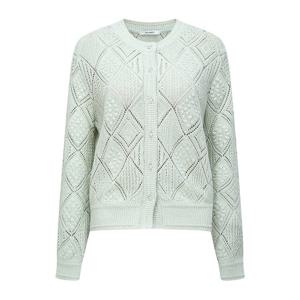 [JJ JIGOTT]크로셰 펄 버튼 라운드넥 가디건/GS4-A1-CDR31_CC