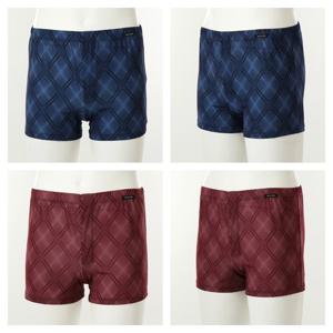 [비너스][VMP7299ES] 드로즈보다 넉넉한 사이즈의 큰체크마름모나염 이지핏 드로즈팬티 2P