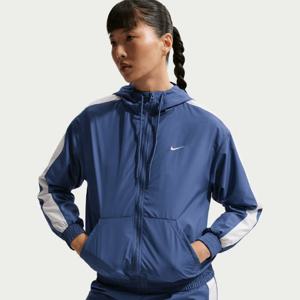 나이키후드집업 SQJ FV6299-461 스포츠웨어 클래식 우븐 여성 루즈 UV 프로텍션 후드 재킷