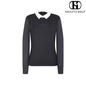 헤지스골프  (HWTS6B311) 여성 냉감 슬림핏 카라 티셔츠