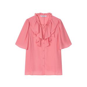 [꼼빠니아][꼼빠니아] 프릴 쉬폰 블라우스_CADU5-WRB190