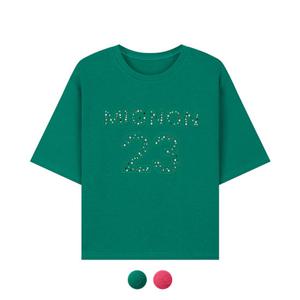 [꼼빠니아][꼼빠니아] 비즈 포인트 루즈핏 크롭티_CADU5-WKS861