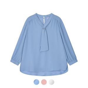 [꼼빠니아][꼼빠니아] 타이넥 진주 브로치 블라우스_CADU4-WRB90