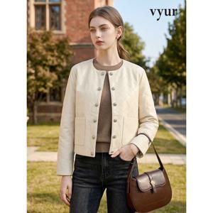 [뷰어][vyur] 퀼팅 라운드 에코 가죽 자켓 (ZSLTO201)