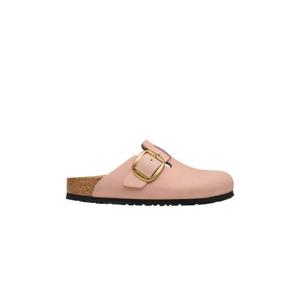 버켄스탁 보스턴 빅 버클 누벅 레더 소프트 핑크   내로우 1031883