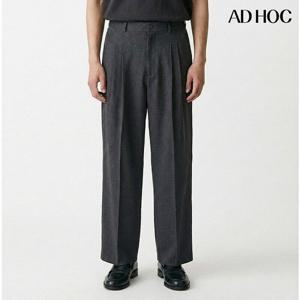 [애드호크]남성 크링클 투턱 와이드 팬츠 HC4LP05_DJ