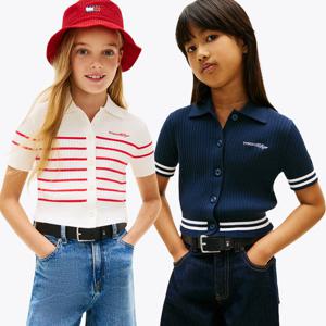 [공식][타미힐피거] 스트라이프 립 폴로 스웨터 2종 택1 (T42G1WWO200GT1)