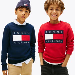 [공식][타미힐피거] [온라인 단독] 헤리티지 플래그 크루넥 스웨트셔츠 2종 택1 (T42G0KKO460BT4)