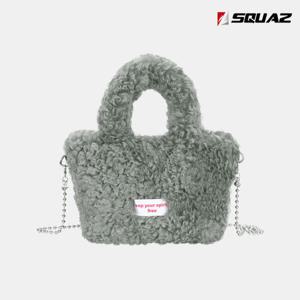 [스콰즈]스콰즈 여자 미니 뽀글이 겨울 털 토트백 SJNNB003