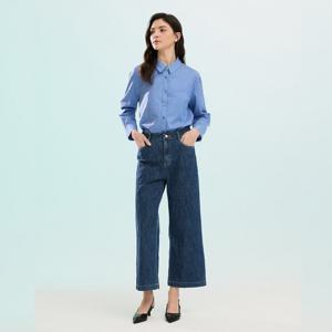 [요하넥스]워시드 세미와이드 밴딩 데님팬츠 Z6A3P501