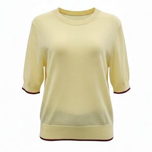 [요하넥스]배색포인트 라운드 니트탑 Z6A3N104