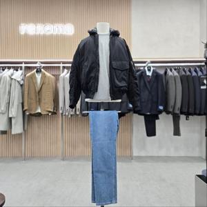 [레노마 옴므]22 봄 가을 블렉 후드탈부착 항공점퍼-RPAMBU02AA-