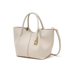 [헤지스]HIBA6E371IV_여성 [H-ARCO] 아르코 아이보리 레더 토트백 M