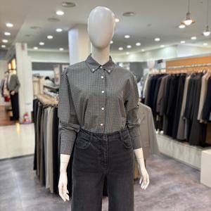 [쉬즈미스]코튼 깅엄 체크 셔츠 SWWSTP110501