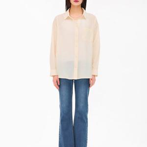 [체이스컬트]여성 오픈 카라 소매 롤업 셔츠 EBRG5472C055_JJ