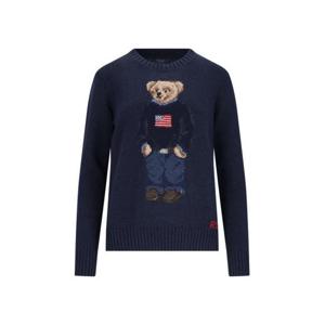폴로 랄프로렌 베어 코튼 린넨 니트 스웨터 211 927070 001 Blue