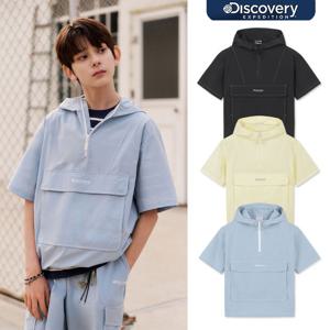 디스커버리키즈 DKTR16063 키즈 프레시벤트 우븐 후드 반팔 아노락