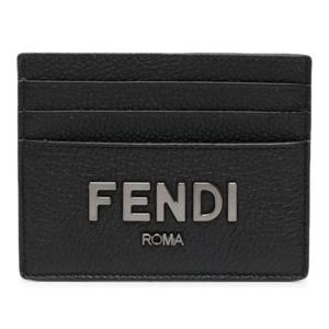 펜디 로고 플라크 페블 가죽 카드지갑 7M0164ALA8 F1Z35