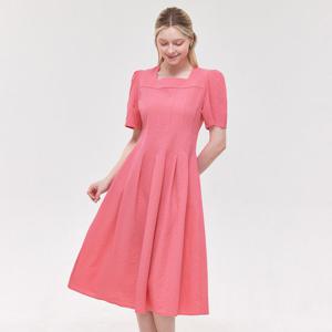 [포커스]스퀘어 넥 시어서커 원피스 PBVFF6M1OP3171