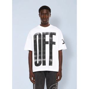 오프화이트 오프 다이애고널 스케이트 로고 반팔 티셔츠 OMAA12