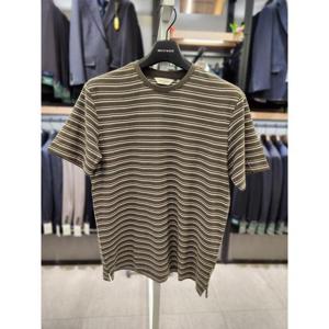 브렌우드 세이브존03 브렌우드 컬러 스트라이프 라운드넥 티셔츠 BR-AQTAM26-561