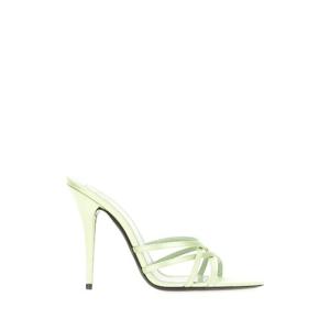 26SS 생로랑 Pastel 그린 fabric 샌들 8595499QN003921 TP573764354